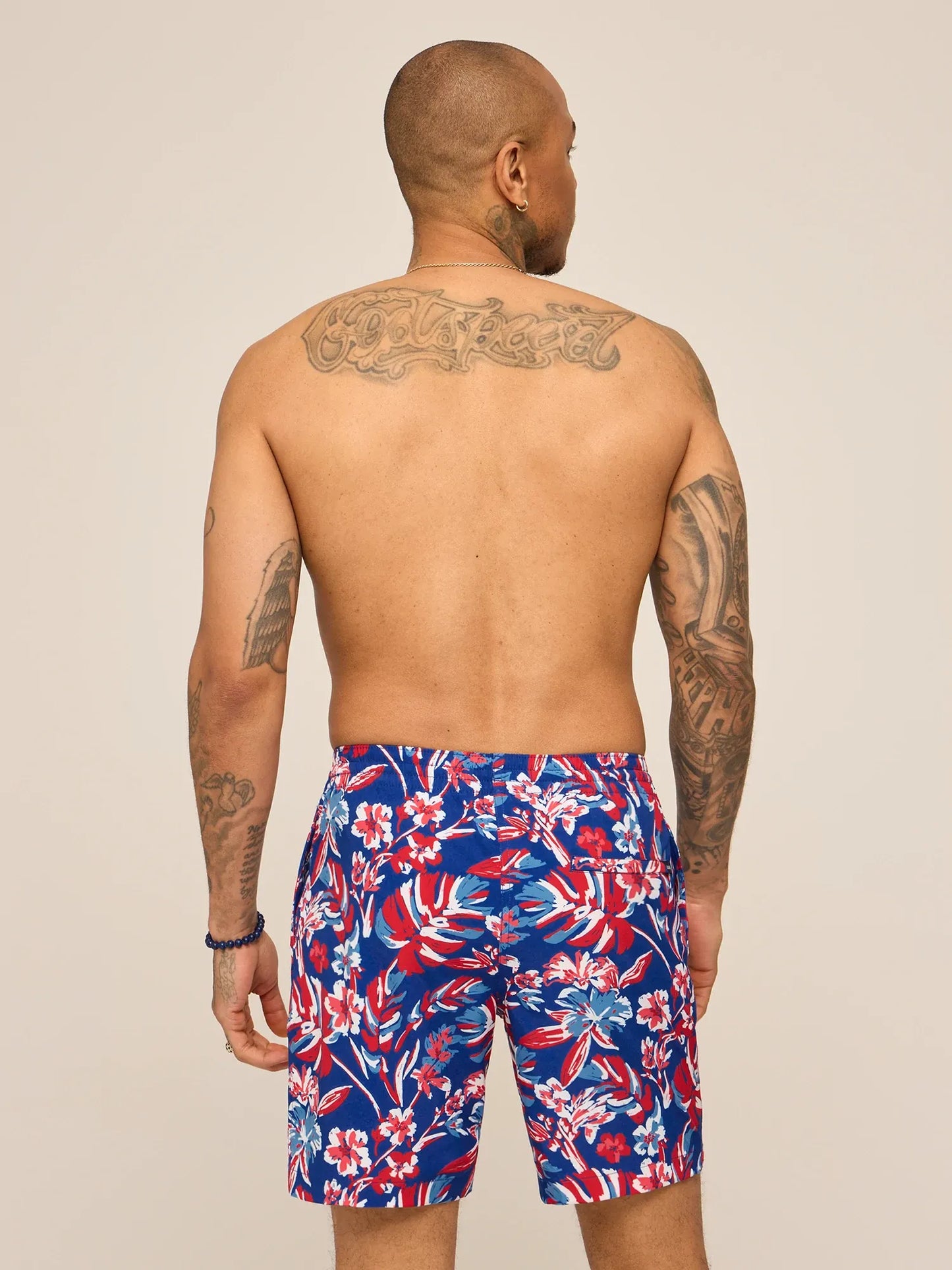Chubbies The Star Spangled Blooms Lined Classic Swim Trunk