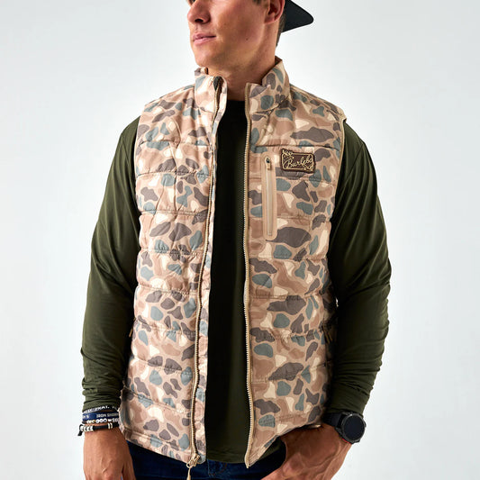 Burlebo Puffer Vest - Pintail Camo