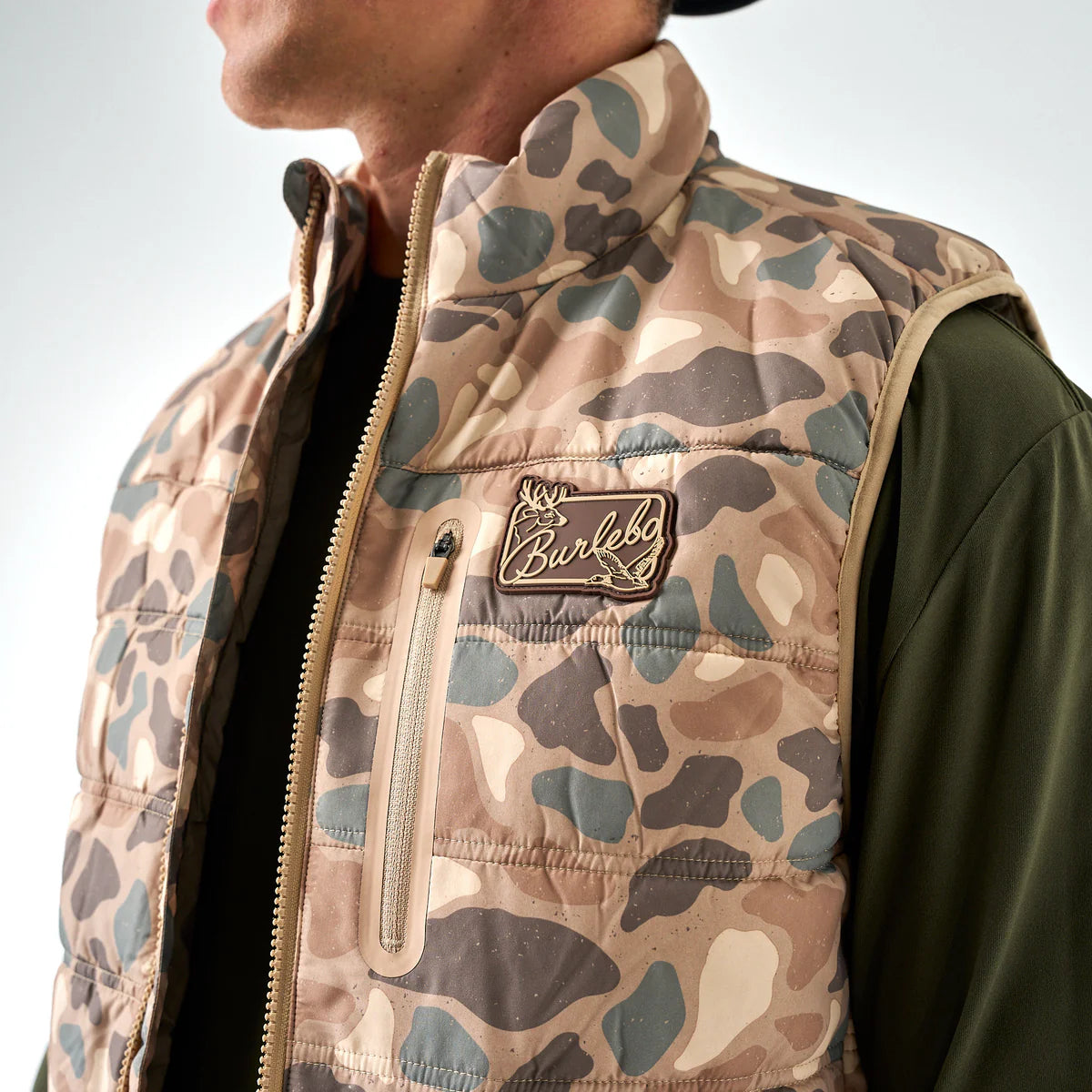 Burlebo Puffer Vest - Pintail Camo
