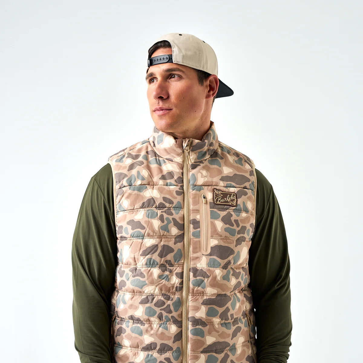 Burlebo Puffer Vest - Pintail Camo