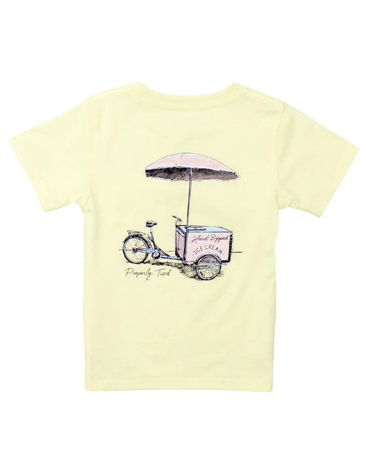 Properly Tied Girls Ice Cream Cart, Yellow