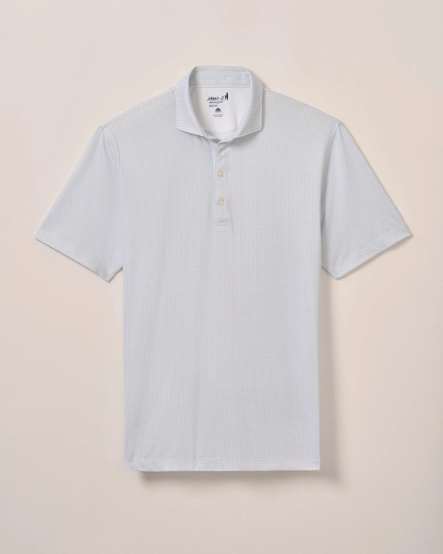 johnnie-O Performance Jersey Polo - Tee Time Print Thunder