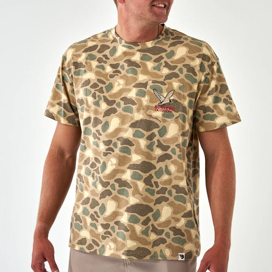 Burlebo Short Sleeve Pocket Tee - Pintail Camo
