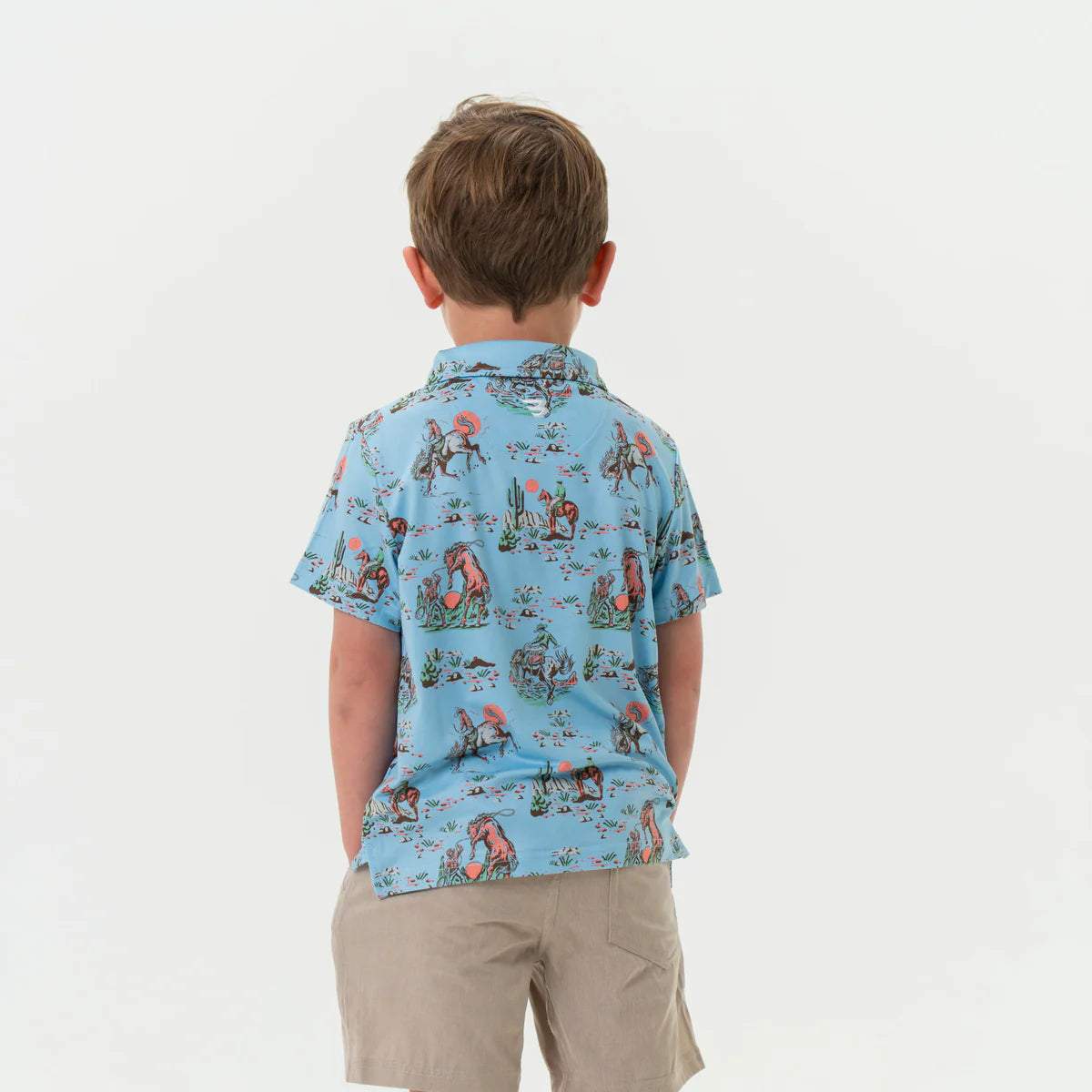Burlebo  Youth Polo - Cowboy Up Blue