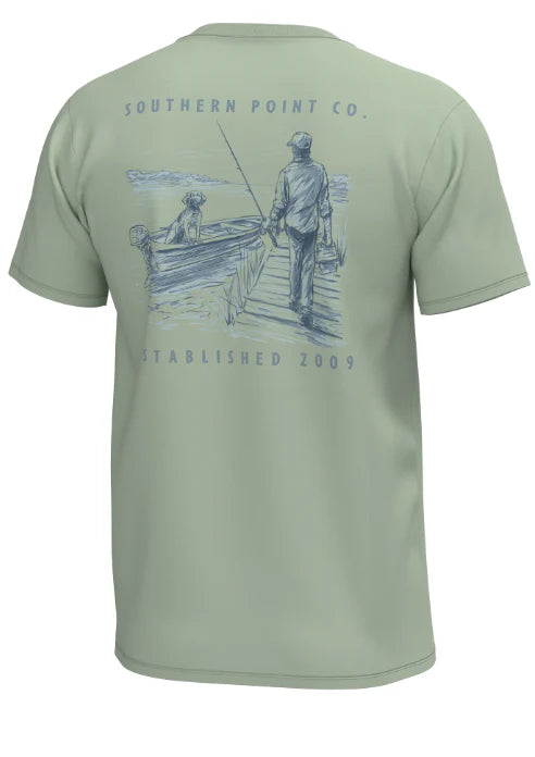 Southern Point Docked Boat Short Sleeve Tee