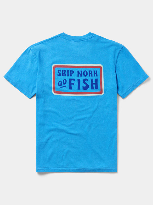 Duck Camp Skip Work Tee, Vintage Royal