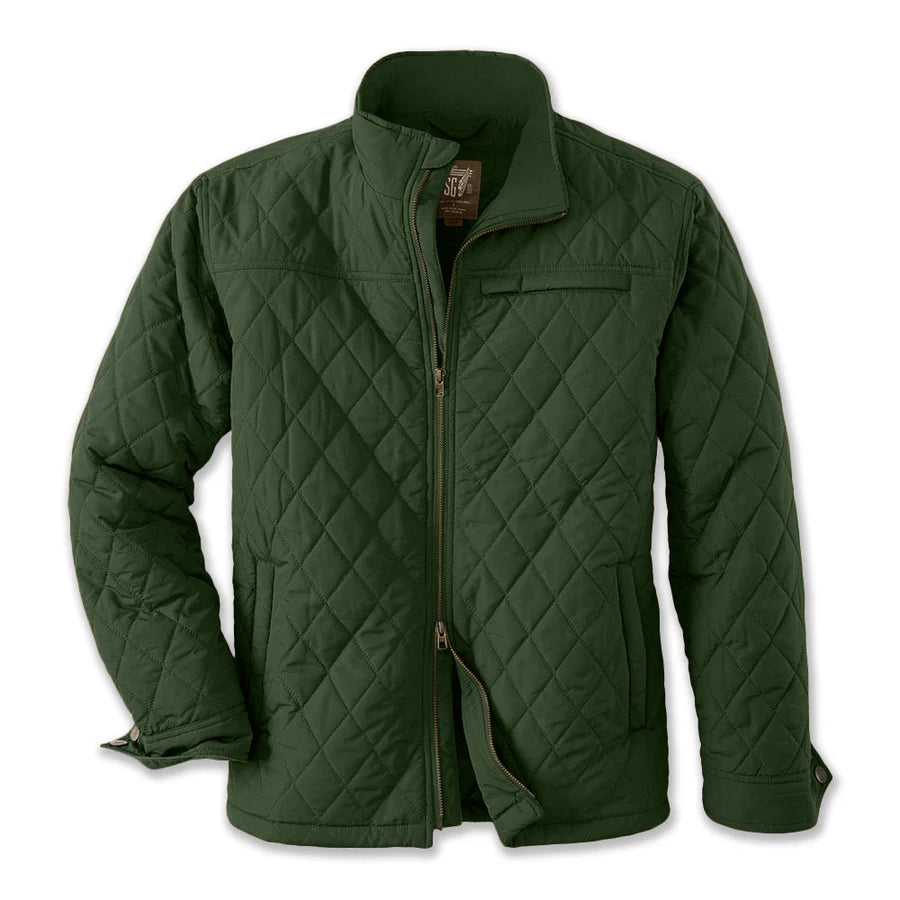 The Sporting Gent Highland Quilted Jacket (Dark Green)