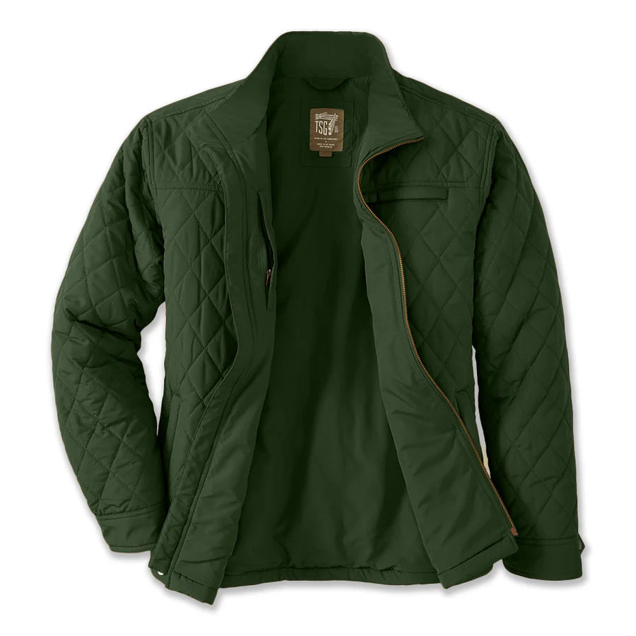 The Sporting Gent Highland Quilted Jacket (Dark Green)