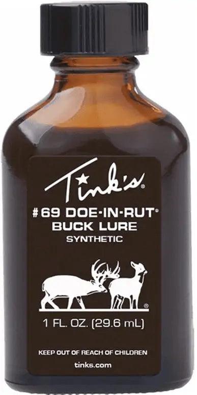 TINKS 69 SYNTHETIC DOE N RUT 1oz GLASS BOTTLE