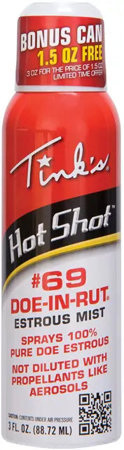 TINKS 69 DOE N RUT 3oz HOT SHOT MIST