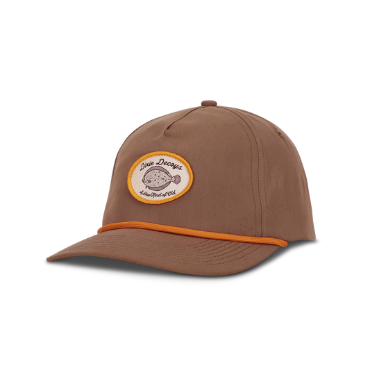 Dixie Decoys Flounder Rope Hat Brown