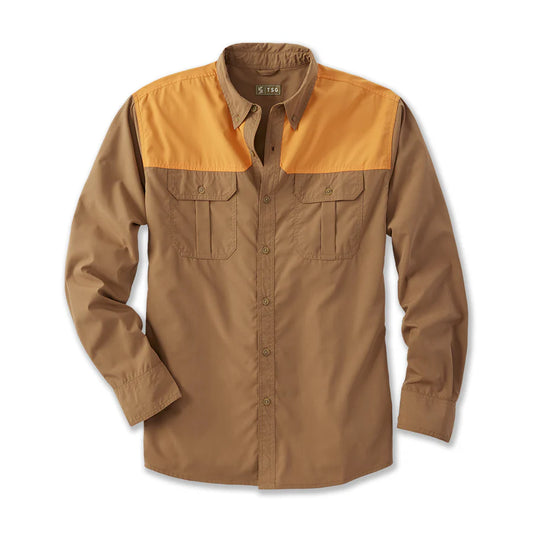 The Sporting Gent Rise Shirt (Whiskey/Field Orange)