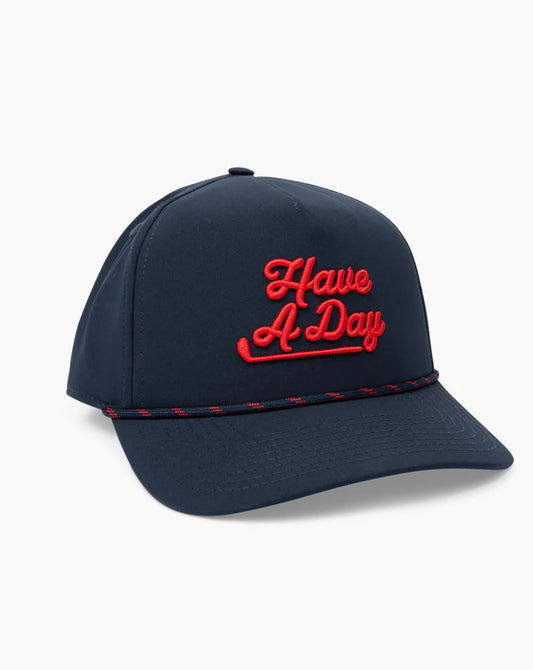 breezyHave a Day Navy & Red Limited Edition Rope Hat