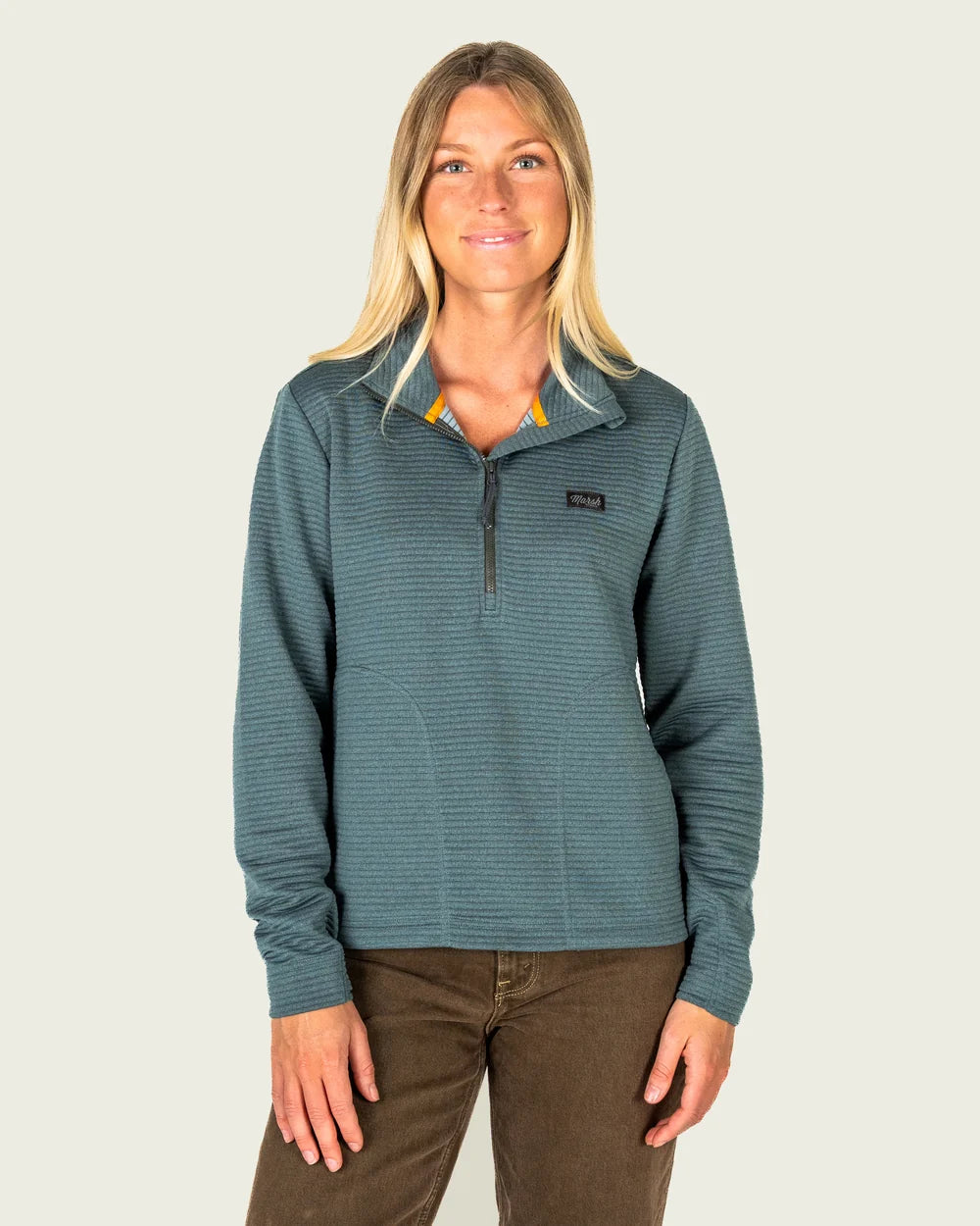 Marsh Wear Women's Sullivan Tech 1/4 Zip Fleece, Mallard Green