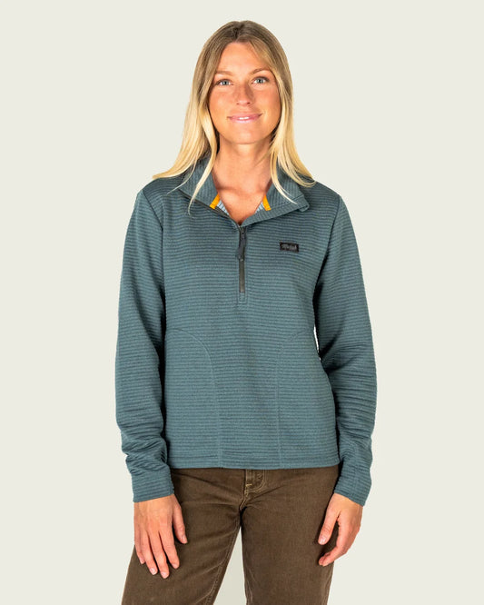 Marsh Wear Women's Sullivan Tech 1/4 Zip Fleece, Mallard Green
