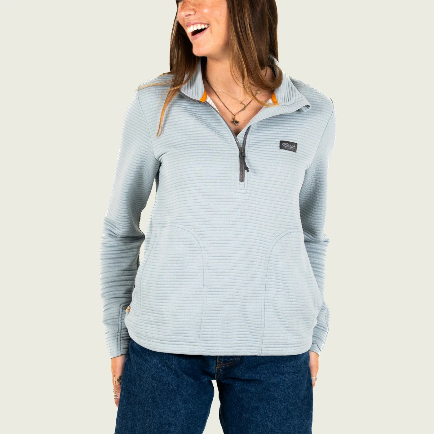 Marsh Wear Women's Sullivan Tech 1/4 Zip Smoke