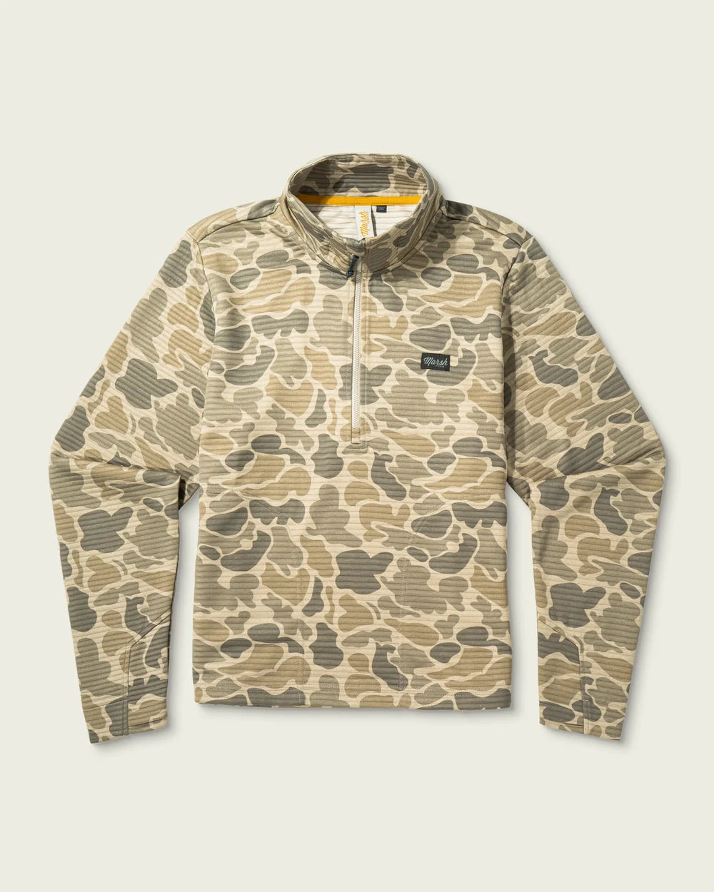 Marsh Wear Women's Sullivan Hagood Tech 1/4 Zip Fleece, Khaki Mallard Camo
