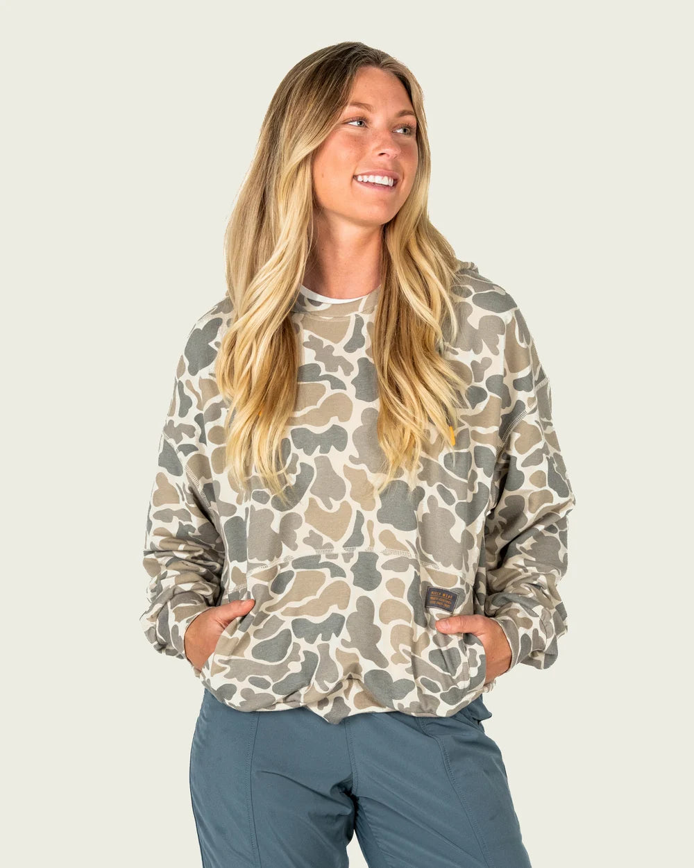 Marsh Wear Women's Fireside Hoodie, Khaki Mallard Camo