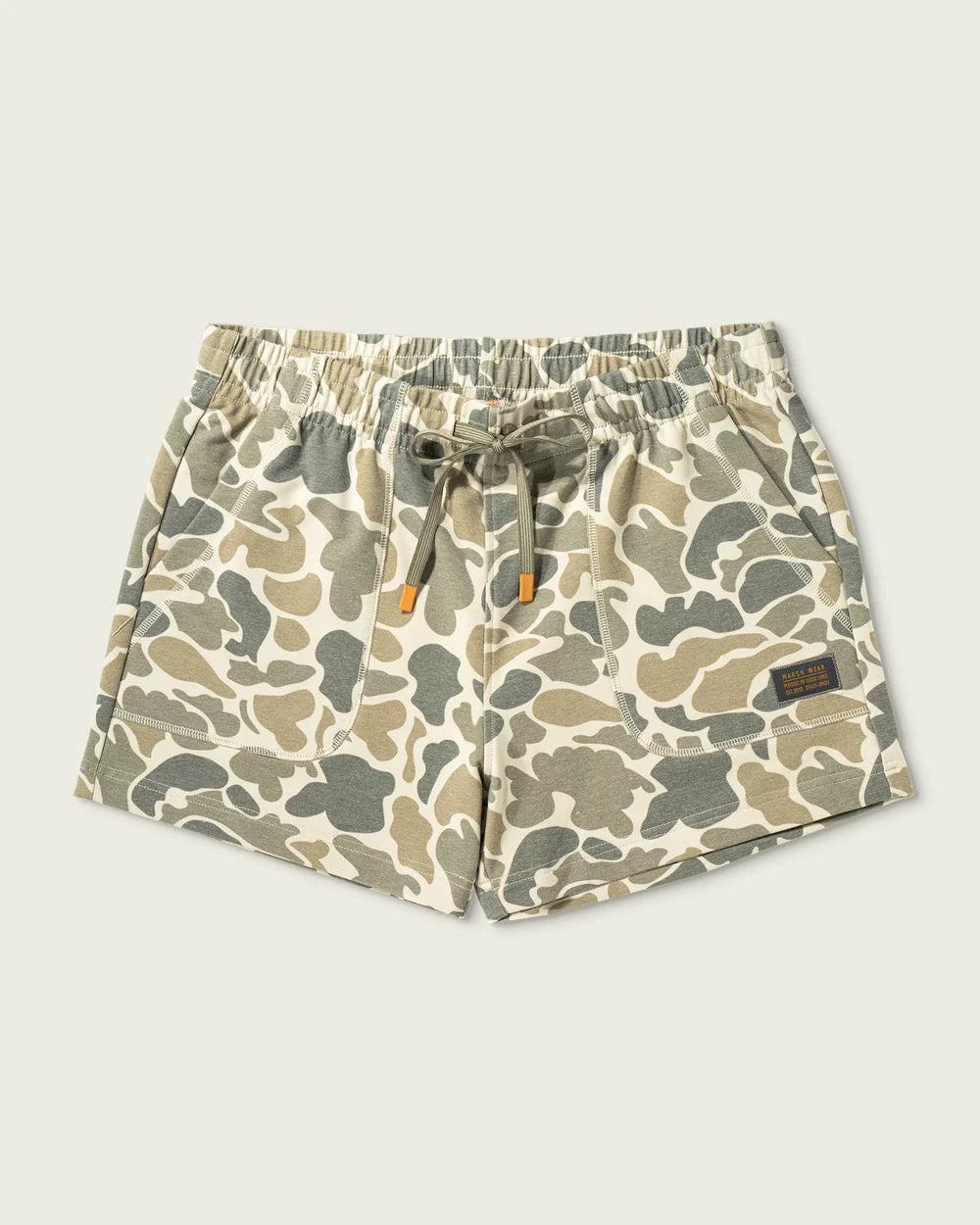 Marsh Wear Women's Fireside Sweatshorts, Khaki Mallard Camo
