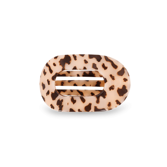 Teleties Blonde Tortoise Small Flat Round Clip