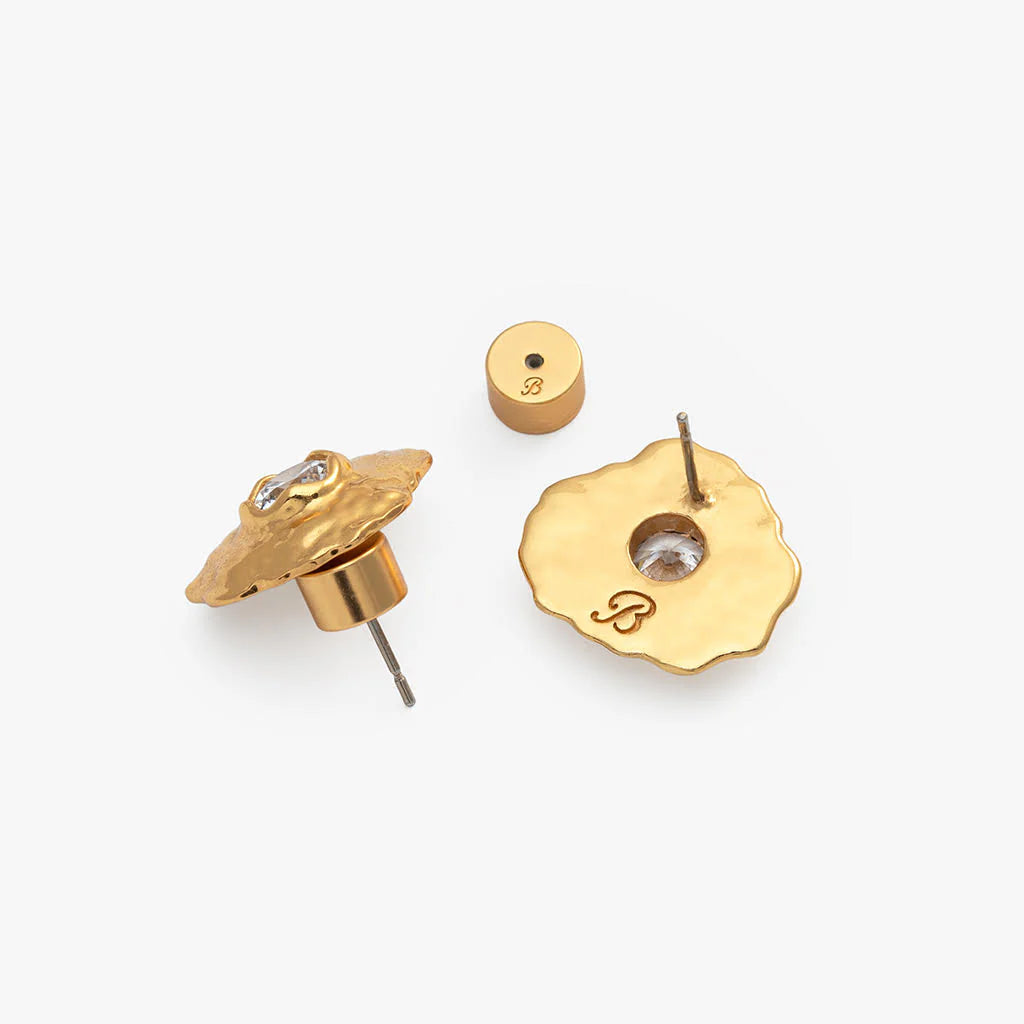 Brackish Cannonborough Gold Plated Stud Earring