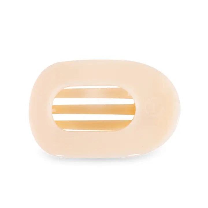 Teleties Almond Beige Large Flat Round Clip