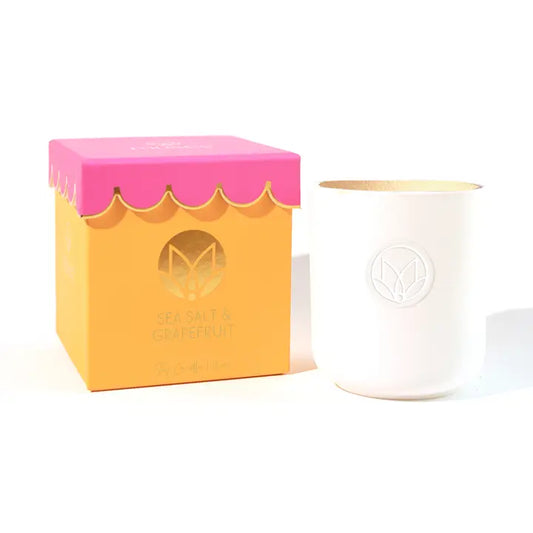 Scalloped Sea Salt & Grapefruit Soy Candle