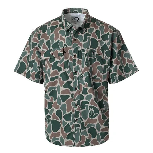 Fieldstone Roost Camo Button Down