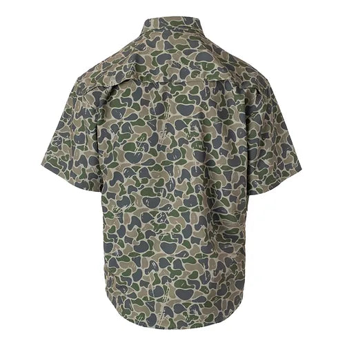 Fieldstone Youth S/S Backwoods Camo Button Down