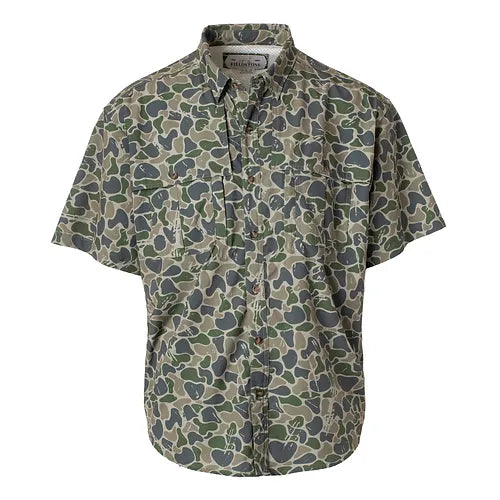 Fieldstone Youth S/S Backwoods Camo Button Down