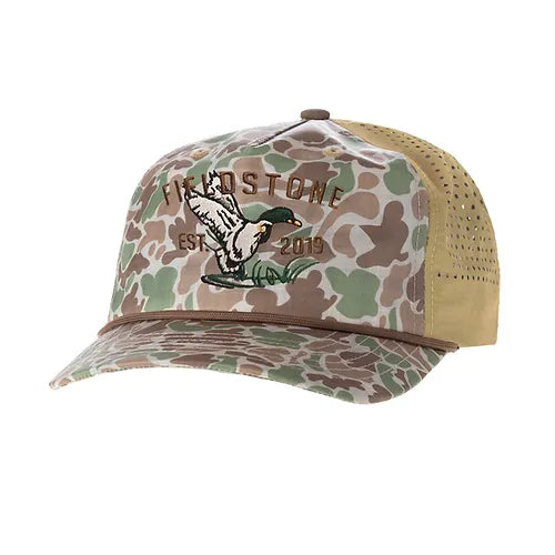 Fieldstone Performance Camo Duck Logo Hat