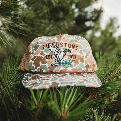 Fieldstone Performance Camo Duck Logo Hat