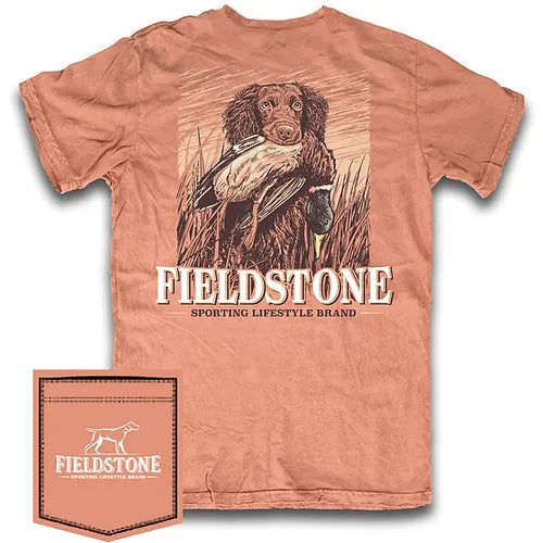 Fieldstone Youth Fetch 'Em Up T-Shirt, Terracotta