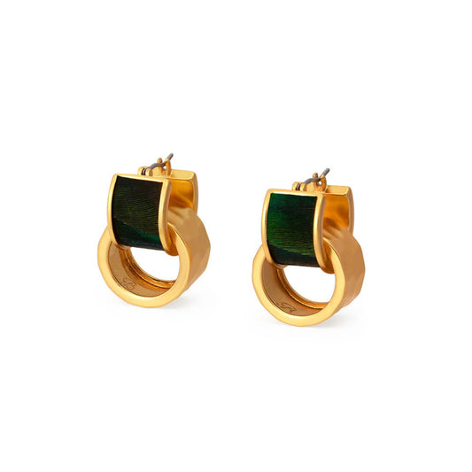 Brackish Ivy Double Hoop Earring