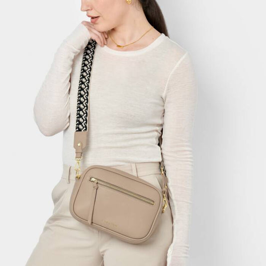 Katie Loxton Hallie Crossbody Bag, Light Taupe