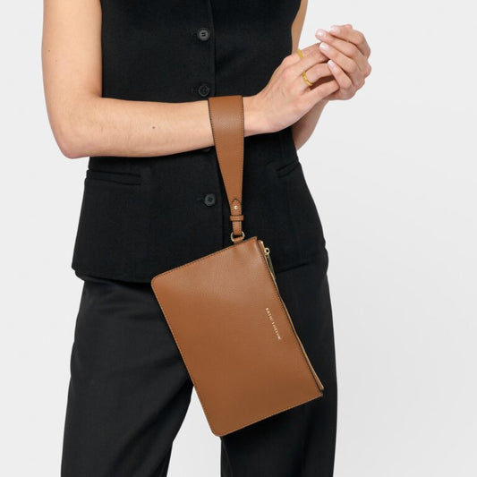 Katie Loxton Marni Wristlet Pouch, Cognac
