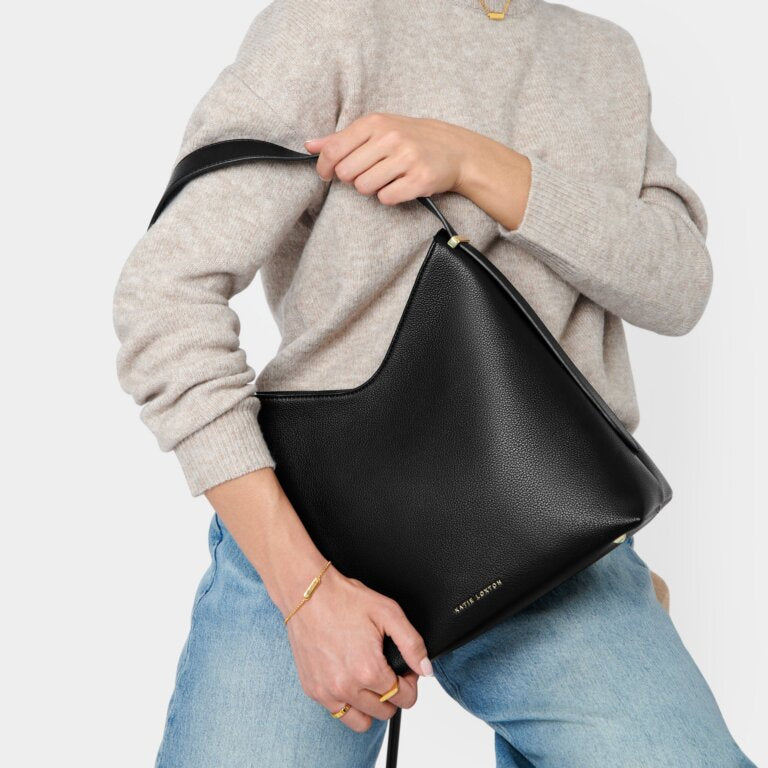 Katie Loxton Camille Shoulder Bag, Black