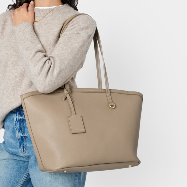 Katie Loxton Travel Tote Bag, Light Taupe
