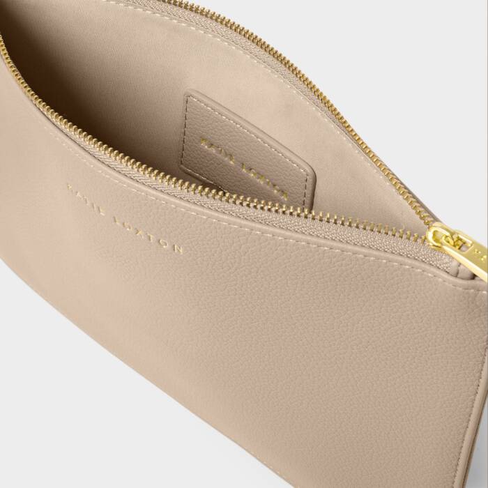 Katie Loxton Hallie Wristlet Pouch, Light Taupe