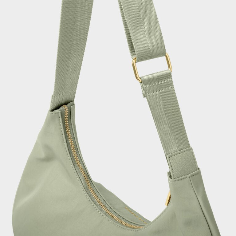 Katie Loxton Nylon-Luxe Sling Shoulder Bag, Matcha