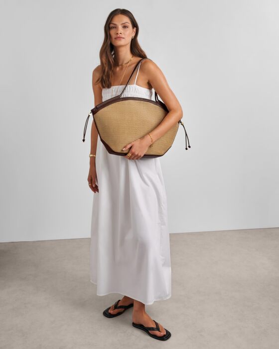 Katie Loxton Florence Raffia Tote Bag