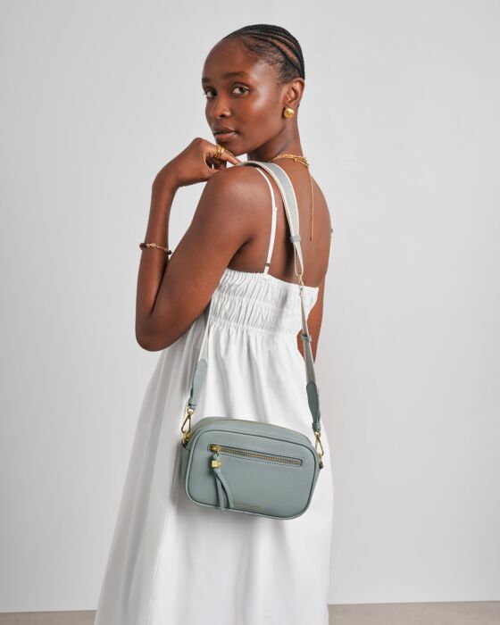Katie Loxton Lottie Crossbody Bag, Duck Egg Blue