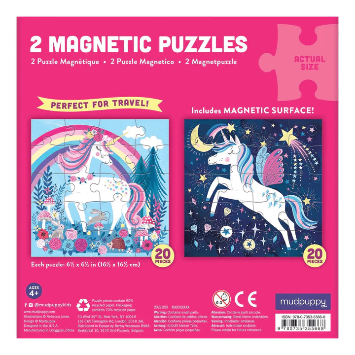 Mudpuppy Magical Unicorn Magnetic Puzzle