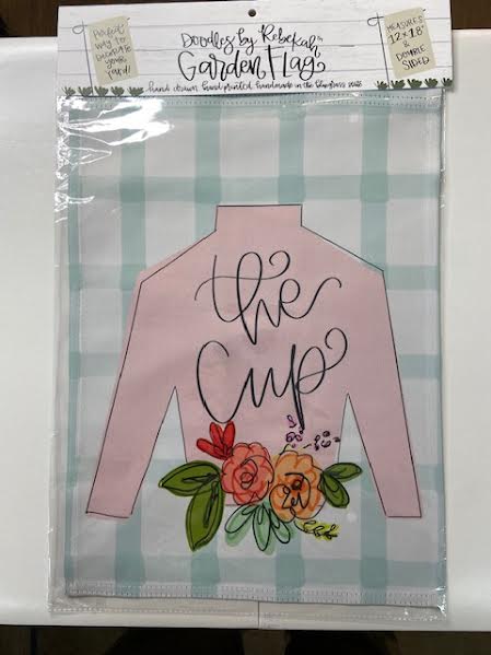 Doodles By Rebekah #13 Silk The Cup Garden Flag