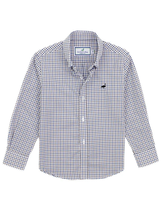 Properly Tied Boys Seasonal Sportshirt, Carolina