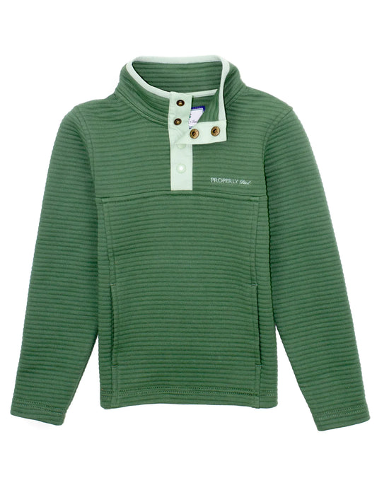 Properly Tied Boys Ridgeway Pullover Pine