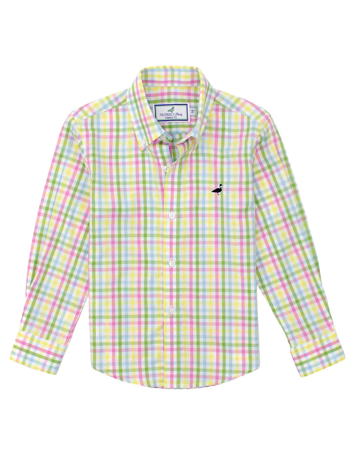 Properly Tied Boys Seasonal Sportshirt, Springcrest