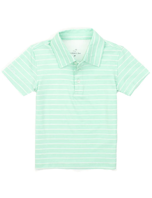 Properly Tied Boys Starboard Polo, Beach Glass