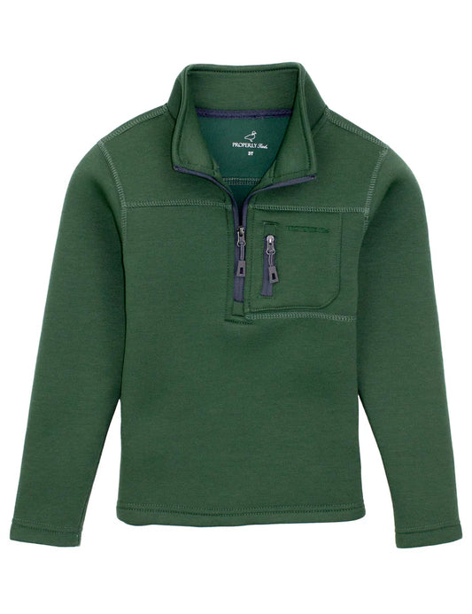 Properly Tied Boys Arctic Pullover, Fern