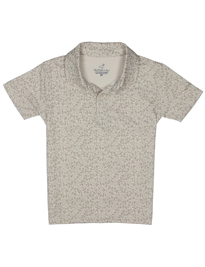 Properly Tied Boys Range Polo, Whitetail